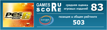 ruScore рейтинг игры Pro Evolution Soccer 6 (Winning Eleven: Pro Evolution Soccer 2007)