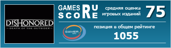 ruScore рейтинг игры Dishonored: Death of the Outsider