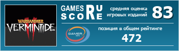 ruScore рейтинг игры Warhammer: Vermintide 2
