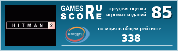 ruScore рейтинг игры HITMAN 2