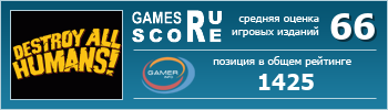 ruScore рейтинг игры Destroy All Humans!