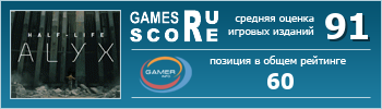 ruScore рейтинг игры Half-Life: Alyx