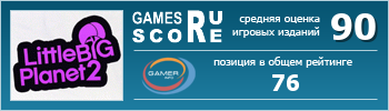 ruScore рейтинг игры LittleBigPlanet 2