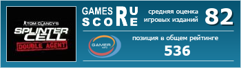 ruScore рейтинг игры Tom Clancy's Splinter Cell: Double Agent (Двойной агент)