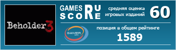 ruScore рейтинг игры Beholder 3