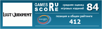 ruScore рейтинг игры Lost Judgment