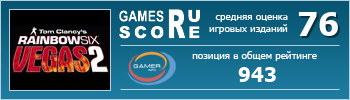 ruScore рейтинг игры Tom Clancy's Rainbow Six: Vegas 2
