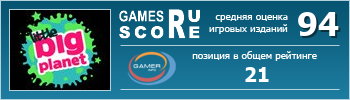 ruScore рейтинг игры LittleBigPlanet