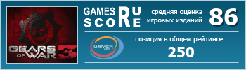 ruScore рейтинг игры Gears of War 3