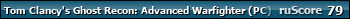 ruScore рейтинг игры Tom Clancy's Ghost Recon: Advanced Warfighter (PC)