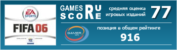 ruScore рейтинг игры FIFA 06