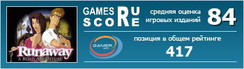 ruScore рейтинг игры Runaway: A Road Adventure (Runaway: Дорожное приключение)
