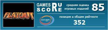 ruScore рейтинг игры FlatOut