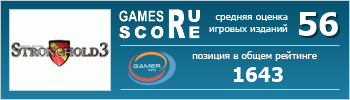 ruScore рейтинг игры Stronghold 3