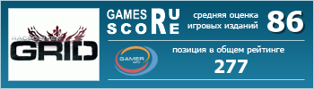 ruScore рейтинг игры Race Driver: GRID (Grid)