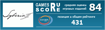 ruScore рейтинг игры Syberia II (Сибирь 2)