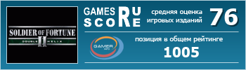 ruScore рейтинг игры Soldier of Fortune II: Double Helix (Солдат удачи 2)
