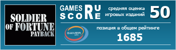 ruScore рейтинг игры Soldier of Fortune: Payback (Солдат удачи: Расплата)