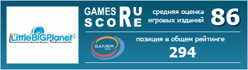 ruScore рейтинг игры LittleBigPlanet Vita
