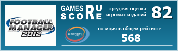 ruScore рейтинг игры Football Manager 2012