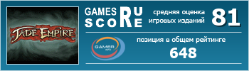 ruScore рейтинг игры Jade Empire