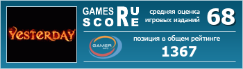 ruScore рейтинг игры Yesterday (Yesterday: Печать Люцифера)