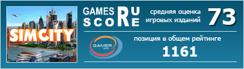 ruScore рейтинг игры SimCity