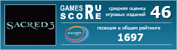 ruScore рейтинг игры Sacred 3