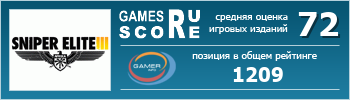 ruScore рейтинг игры Sniper Elite 3