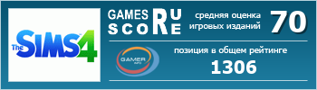 ruScore рейтинг игры The Sims 4