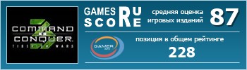 ruScore рейтинг игры Command & Conquer 3: Tiberium Wars