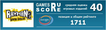 ruScore рейтинг игры Rayman Raving Rabbids 2 (Rayman: Бешеные кролики 2)