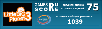 ruScore рейтинг игры LittleBigPlanet 3