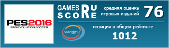 ruScore рейтинг игры Pro Evolution Soccer 2016