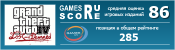 ruScore рейтинг игры Grand Theft Auto 4: The Lost and Damned