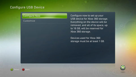 Xbox 360 menu