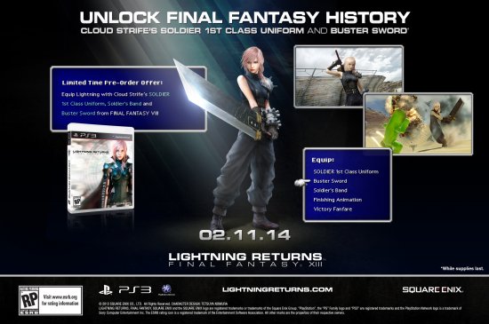 Бонус за предзаказ Lightning Returns: Final Fantasy 13