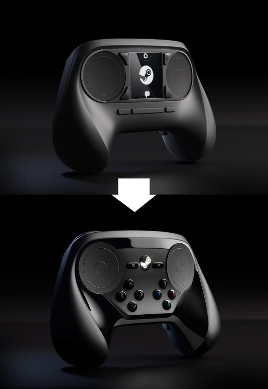 Новый дизайн Steam Controller'а