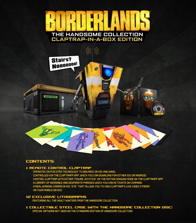 Borderlands: The Handsome Collection Claptrap-in-a-Box Edition