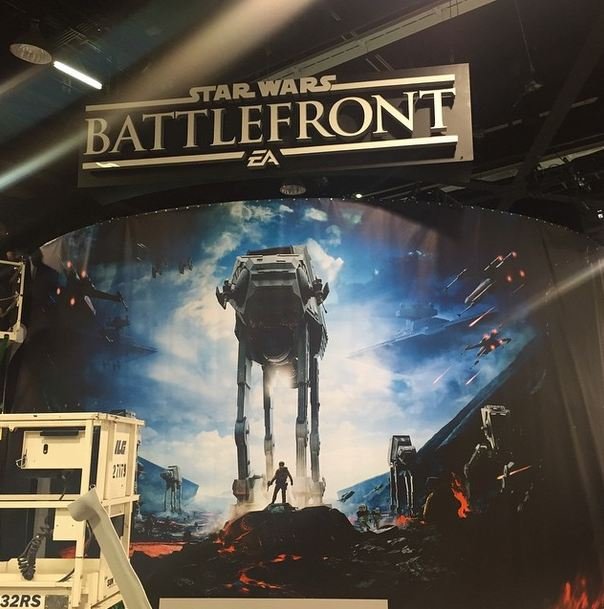 Рекламный баннер Star Wars: Battlefront с Star Wars Celebration
