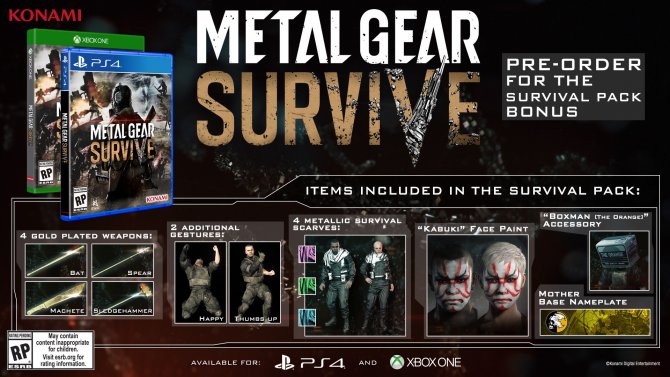 Дата релиза Metal Gear Survive