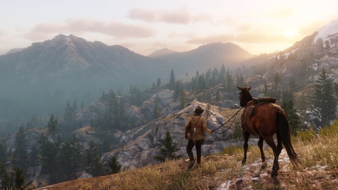 Red Dead Redemption 2 пейзаж